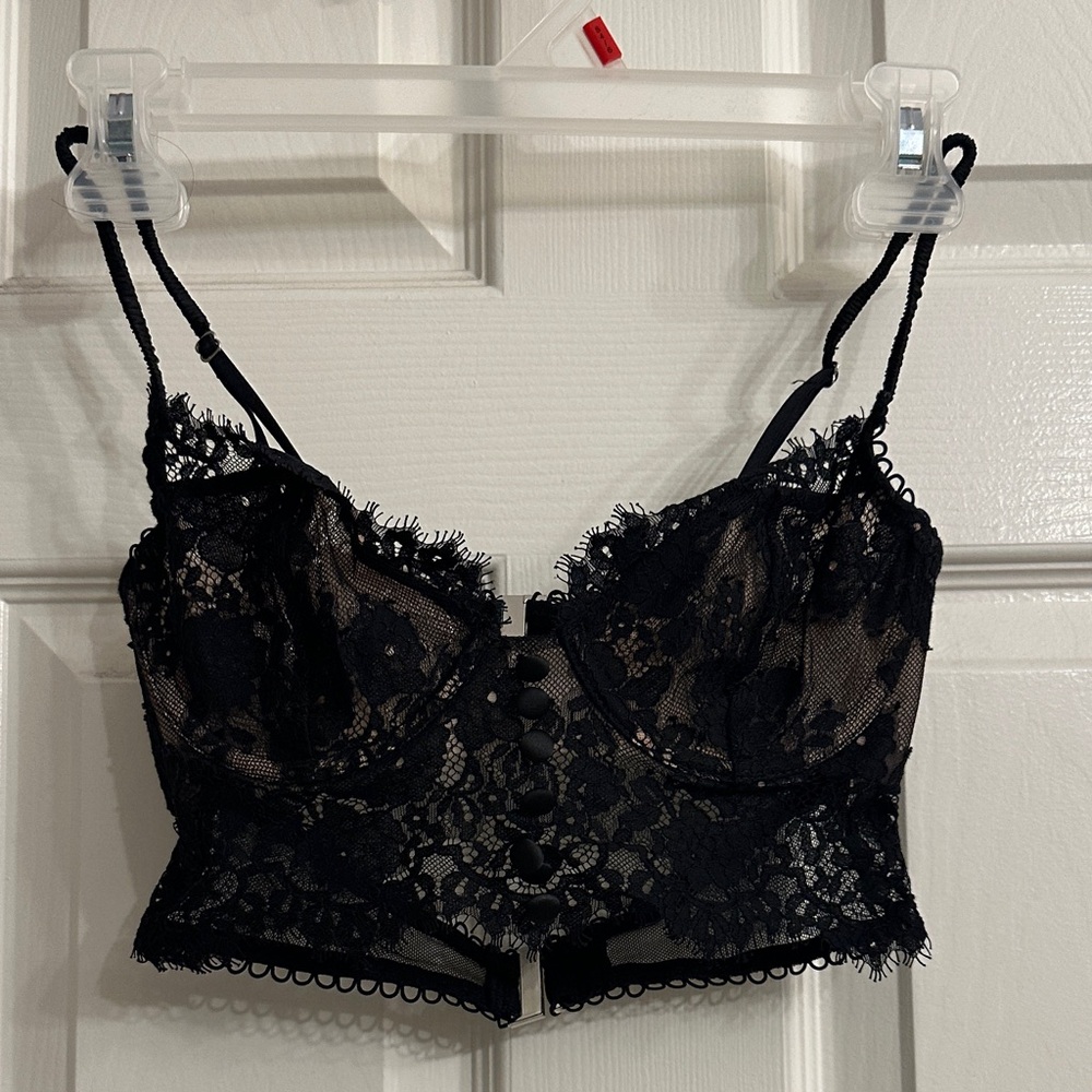 Elegant Black Lace Bralette